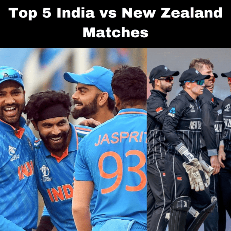 Top 5 India vs New Zealand Matches