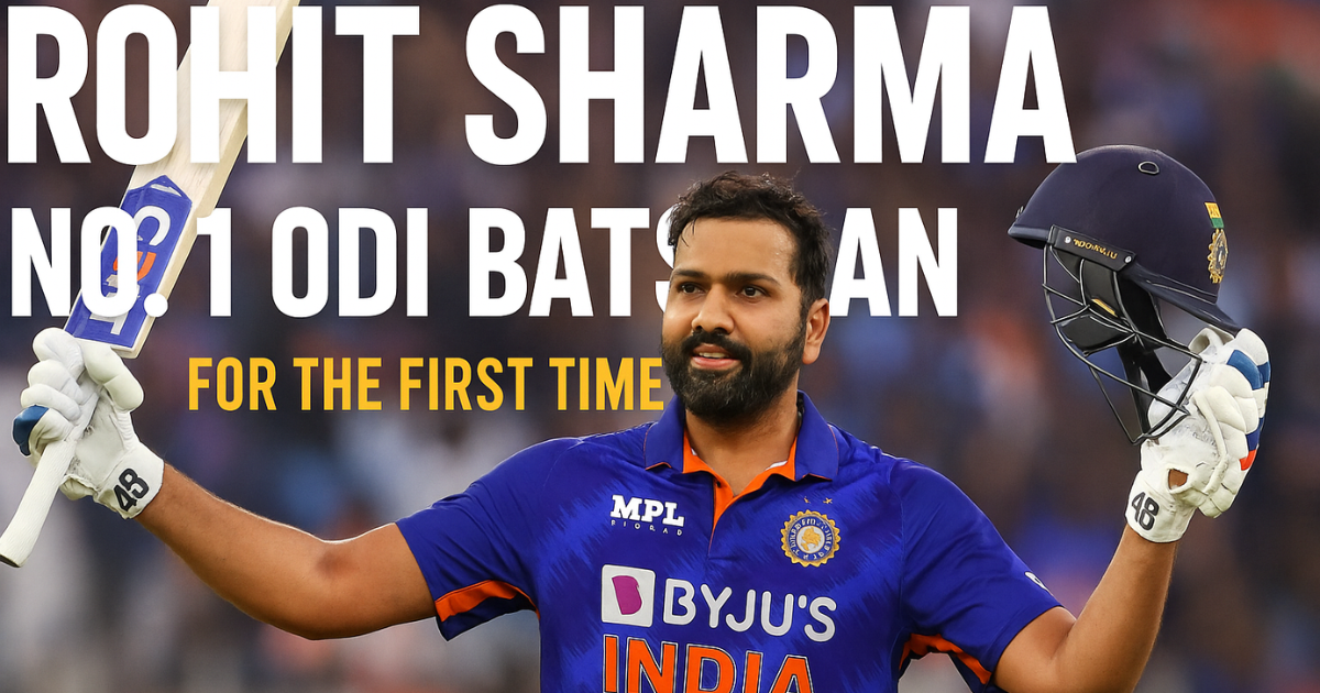 Rohit Sharma becomes No. 1 ODI batsman for the first time