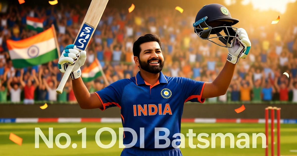 Rohit Sharma becomes No. 1 ODI batsman for the first time