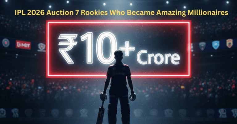 IPL 2026 Auction 7 Rookies Who Became Amazing Millionaires