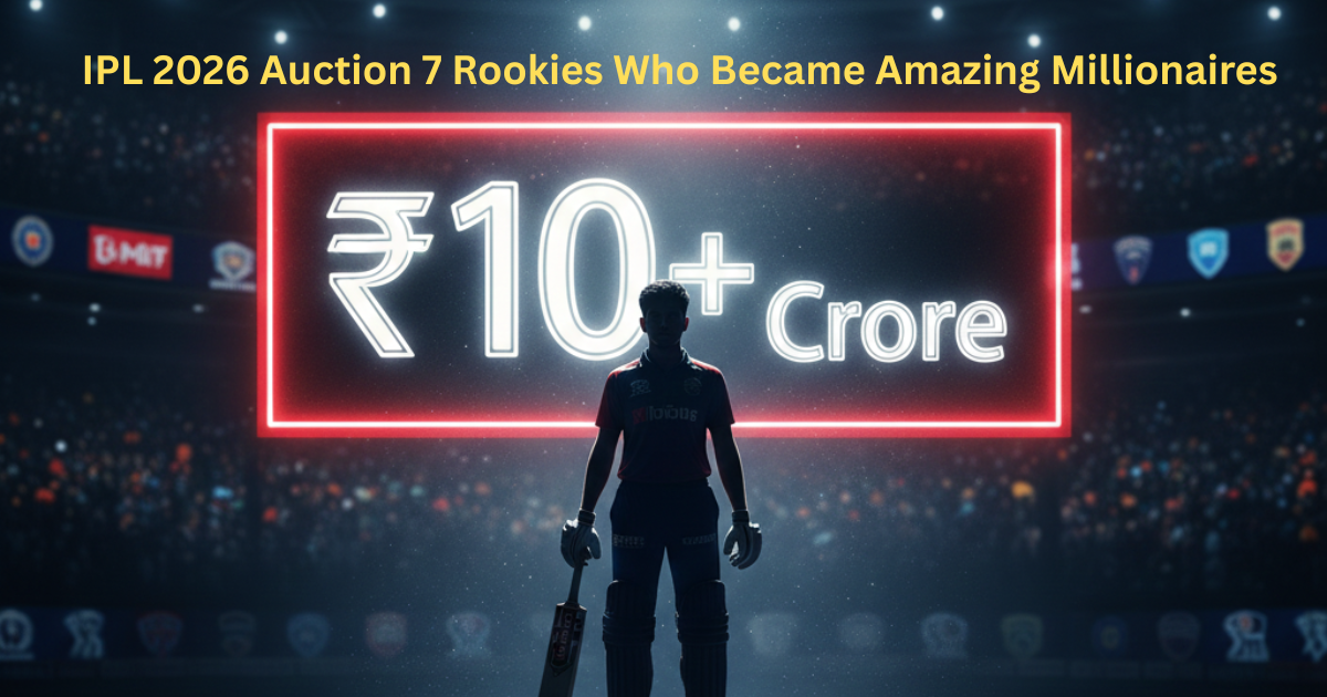 IPL 2026 Auction 7 Rookies Who Became Amazing Millionaires