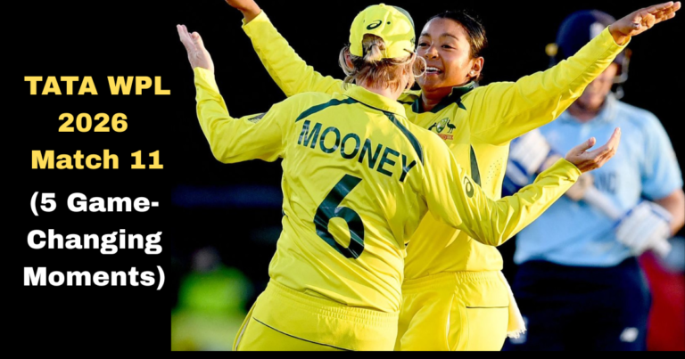 Emotional dugout reaction after a game-changing moment in WPL 2026 Match 11
